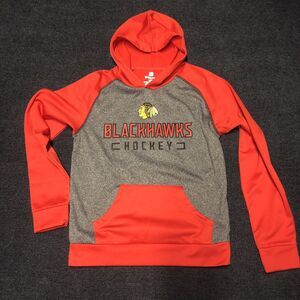 Mens chicago blackhawks sweatshirt red Fanastic medium used